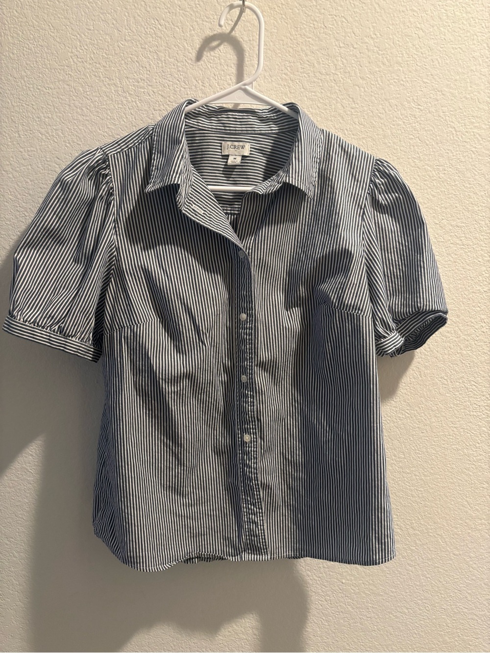 J. Crew Factory | Puff-Sleeve Button-Up Top | Medium